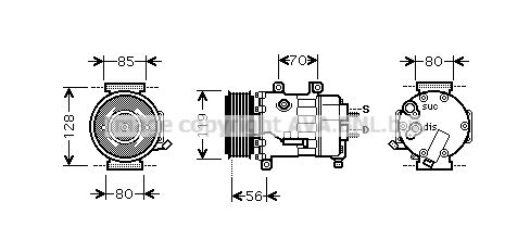 AVA QUALITY COOLING Kompressor,kliimaseade CNK256